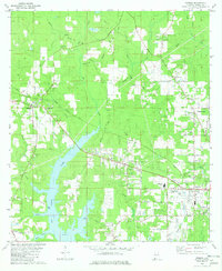 Download a high-resolution, GPS-compatible USGS topo map for Semmes, AL (1982 edition)