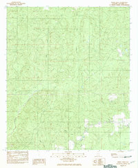 preview thumbnail of historical topo map of Escambia County, AL in 1982
