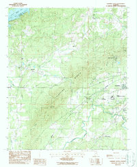 Download a high-resolution, GPS-compatible USGS topo map for Sleeping Giants, AL (1987 edition)