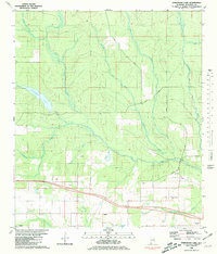 Download a high-resolution, GPS-compatible USGS topo map for Steelwood Lake, AL (1981 edition)