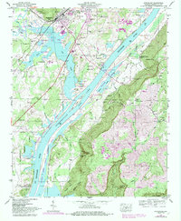 Download a high-resolution, GPS-compatible USGS topo map for Stevenson, AL (1984 edition)