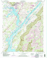Download a high-resolution, GPS-compatible USGS topo map for Stevenson, AL (1984 edition)