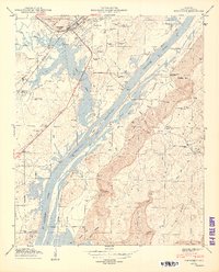 preview thumbnail of historical topo map of Stevenson, AL in 1950