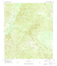preview thumbnail of historical topo map of Clarke County, AL in 1972