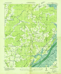 Download a high-resolution, GPS-compatible USGS topo map for Swearengin, AL (1936 edition)