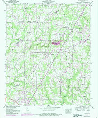 Download a high-resolution, GPS-compatible USGS topo map for Sylvania, AL (1984 edition)