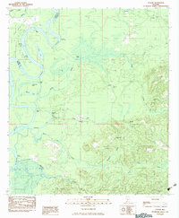 Download a high-resolution, GPS-compatible USGS topo map for Tensaw, AL (1983 edition)