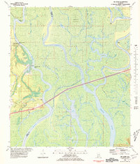 Download a high-resolution, GPS-compatible USGS topo map for The Basin, AL (1981 edition)