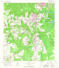 Download a high-resolution, GPS-compatible USGS topo map for Theodore, AL (1968 edition)