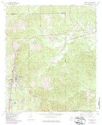 Download a high-resolution, GPS-compatible USGS topo map for Thomasville, AL (1986 edition)