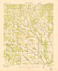 Download a high-resolution, GPS-compatible USGS topo map for Threet, AL (1936 edition)