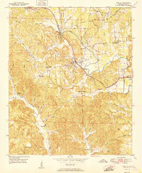 Download a high-resolution, GPS-compatible USGS topo map for Townley, AL (1951 edition)