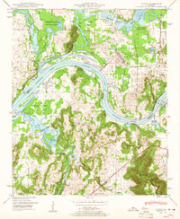 1948 Map of Triana, 1963 Print