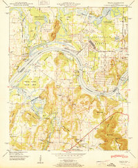 Download a high-resolution, GPS-compatible USGS topo map for Triana, AL (1951 edition)