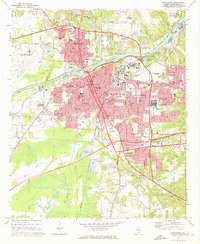 Download a high-resolution, GPS-compatible USGS topo map for Tuscaloosa, AL (1973 edition)
