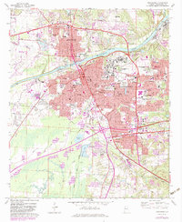 Download a high-resolution, GPS-compatible USGS topo map for Tuscaloosa, AL (1983 edition)