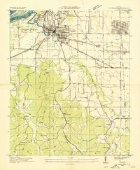 1936 Map of Muscle Shoals, AL