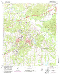 Download a high-resolution, GPS-compatible USGS topo map for Tuskegee, AL (1987 edition)