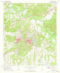 Download a high-resolution, GPS-compatible USGS topo map for Tuskegee, AL (1973 edition)
