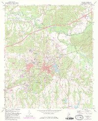 Download a high-resolution, GPS-compatible USGS topo map for Tuskegee, AL (1984 edition)