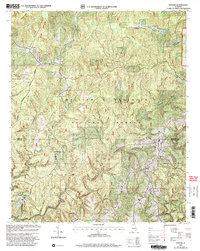 preview thumbnail of historical topo map of Lawrence County, AL in 2000