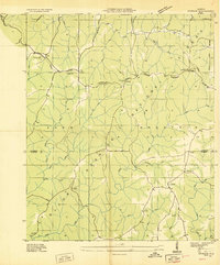 preview thumbnail of historical topo map of Lawrence County, AL in 1935