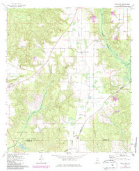Download a high-resolution, GPS-compatible USGS topo map for Uriah East, AL (1986 edition)