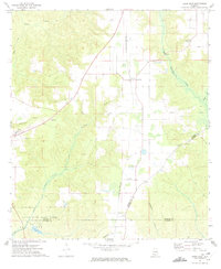 Download a high-resolution, GPS-compatible USGS topo map for Uriah East, AL (1974 edition)