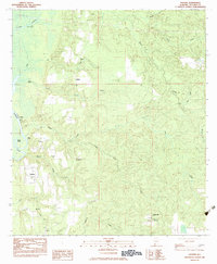 Download a high-resolution, GPS-compatible USGS topo map for Vaughn, AL (1983 edition)