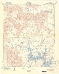 Download a high-resolution, GPS-compatible USGS topo map for Wannville, AL (1950 edition)