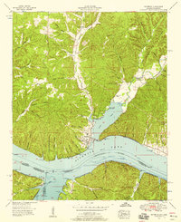 Download a high-resolution, GPS-compatible USGS topo map for Waterloo, AL (1958 edition)