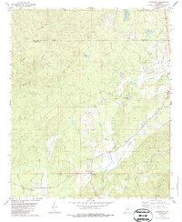 Download a high-resolution, GPS-compatible USGS topo map for Weogufka, AL (1987 edition)