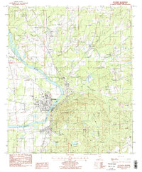 Download a high-resolution, GPS-compatible USGS topo map for Wetumpka, AL (1987 edition)