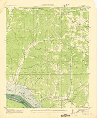 preview thumbnail of historical topo map of Lauderdale County, AL in 1935