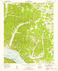 preview thumbnail of historical topo map of Lauderdale County, AL in 1953