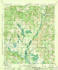 preview thumbnail of historical topo map of Baldwin County, AL in 1944
