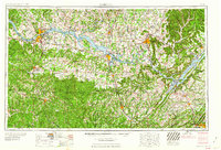 preview thumbnail of historical topo map of Gadsden, AL in 1960