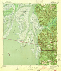 1942 Map of Daphne, AL