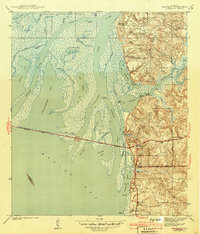 1943 Map of Daphne, AL