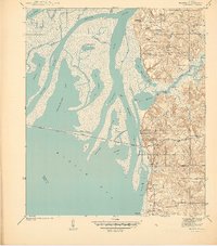 preview thumbnail of historical topo map of Baldwin County, AL in 1941