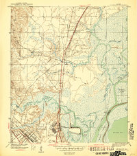 Download a high-resolution, GPS-compatible USGS topo map for Chickasaw, AL (1941 edition)