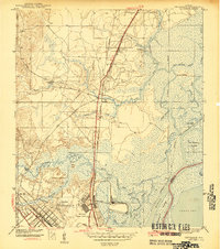 Download a high-resolution, GPS-compatible USGS topo map for Chickasaw, AL (1943 edition)