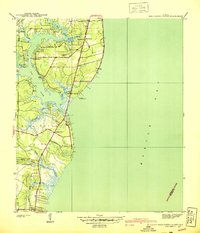 1940 Map of Hollingers Island