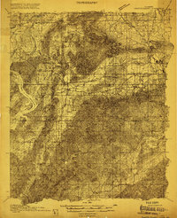 Download a high-resolution, GPS-compatible USGS topo map for Gantts Quarry, AL (1915 edition)