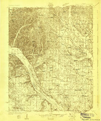 preview thumbnail of historical topo map of Lauderdale County, AL in 1924