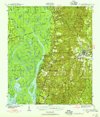 Download a high-resolution, GPS-compatible USGS topo map for Bay Minette, AL (1955 edition)