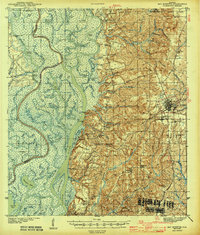 Download a high-resolution, GPS-compatible USGS topo map for Bay Minette, AL (1943 edition)