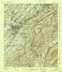 1907 Map of Bessemer Iron District, 1942 Print