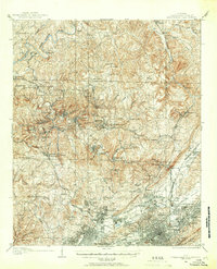 1904 Map of Birmingham Coal District, 1967 Print