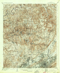 1906 Map of Birmingham Coal District, 1934 Print